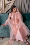 PINK EMBELLISHED SHEESHA SILK DRESS