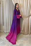 VIOLET OMBRE SHEESHA SILK DRESS