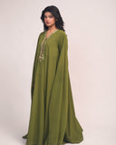 Cape Maxi Dress