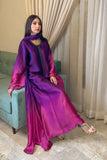 VIOLET OMBRE SHEESHA SILK DRESS