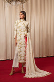 SIDE SLIT FOND ROSE SHIRT WITH TROUSER AND DUPATTA