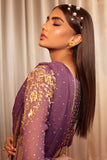 FOND LAVENDER SCALLOPED DRESS AND LEHENGA WITH DUPATTA