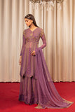 FOND LAVENDER SCALLOPED DRESS AND LEHENGA WITH DUPATTA